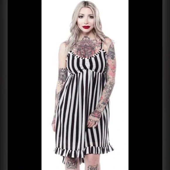 Sourpuss Striped Hi-Lo Dolly Dress (EUC - worn once!) - Picture 15 of 15